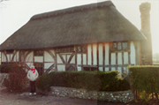 celebrity buyer in front of The Grange