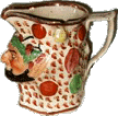 satyr jug with pink lustre