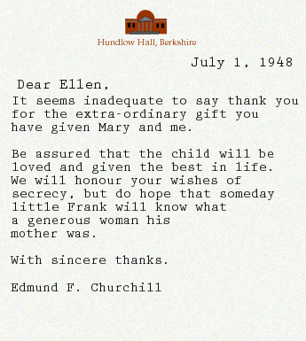 Frank's Letter